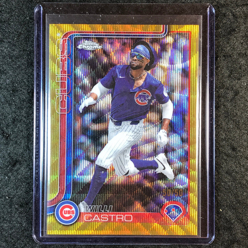 2025 Topps Chrome Update MLB WILLI CASTRO Gold Wave 50/50 #67