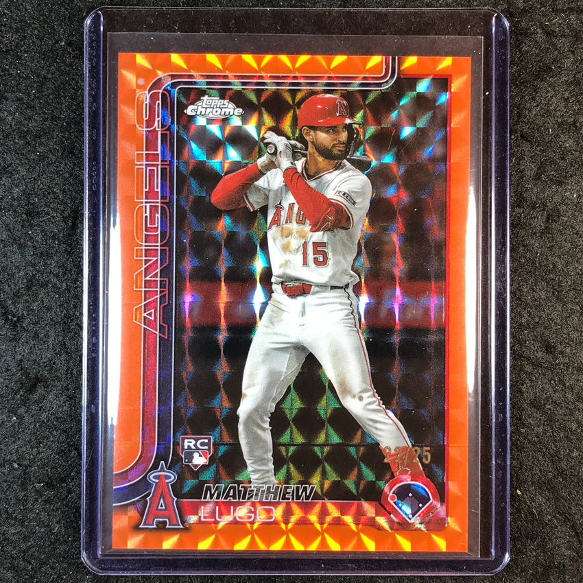 2025 Topps Chrome Update MLB MATTHEW LUGO Rookie Orange Geometric 22/25 #166