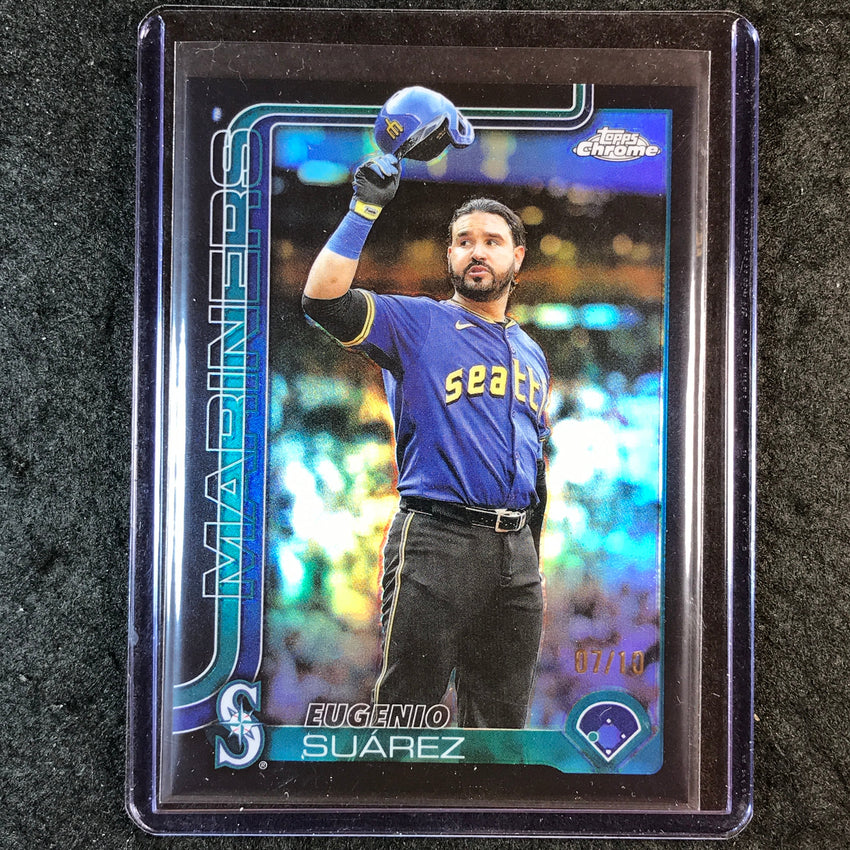 2025 Topps Chrome Update MLB EUGENIO SUAREZ Black 7/10 #125