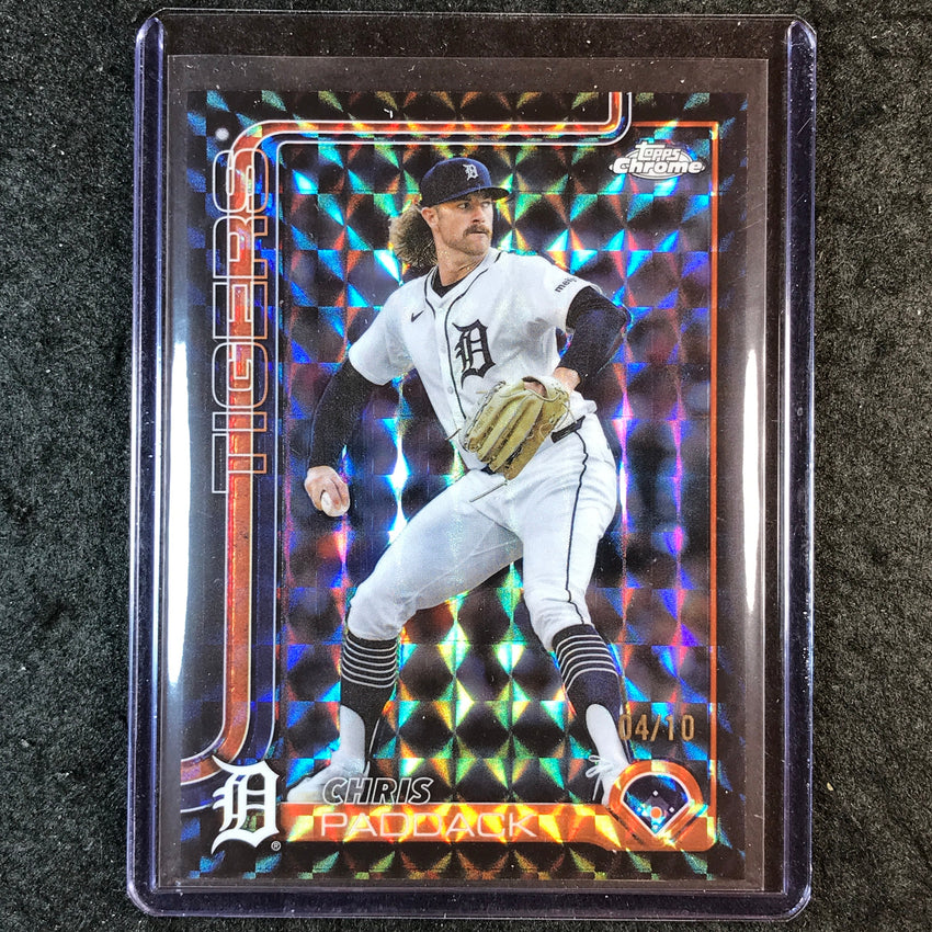 2025 Topps Chrome Update MLB CHRIS PADDACK Black Geometric 4/10 #10