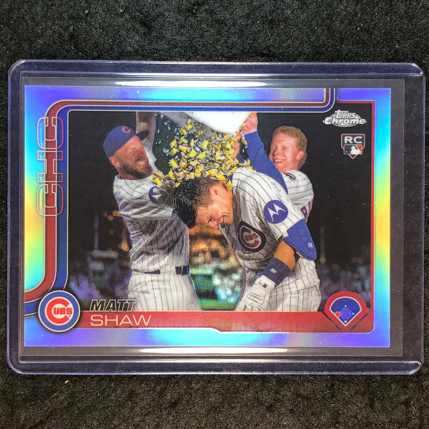 2025 Topps Chrome Update MATT SHAW Rookie Base Variation Refractor SP #USC196