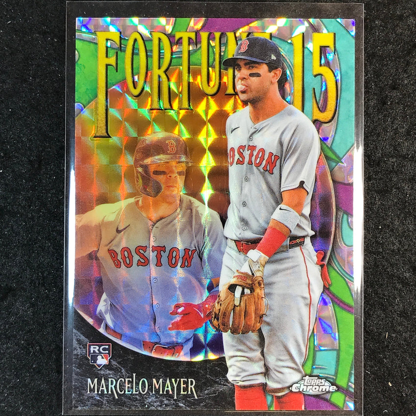 2025 Topps Chrome Update MLB MARCELO MAYER Fortune 15 Rookie Geometric #20