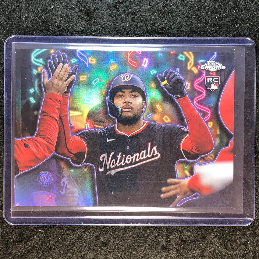 2025 Topps Chrome Update MLB JAMES WOOD Celebracion Rookie SSP #CT-18