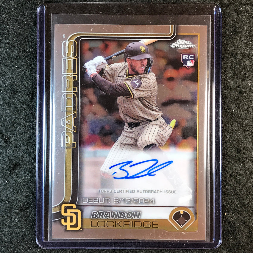 2025 Topps Chrome Update MLB BRANDON LOCKRIDGE Rookie Debut Auto Base #CRDA-BL