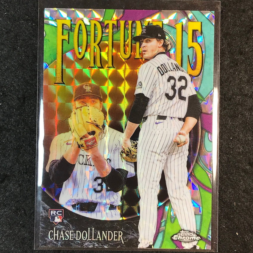 2025 Topps Chrome Update MLB CHASE DOLLANDER Fortune 15 Rookie Geometric #21