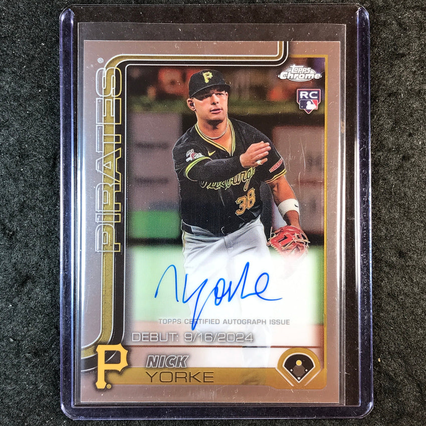 2025 Topps Chrome Update MLB NICK YORKE Rookie Debut Auto Base #CRDA-NY
