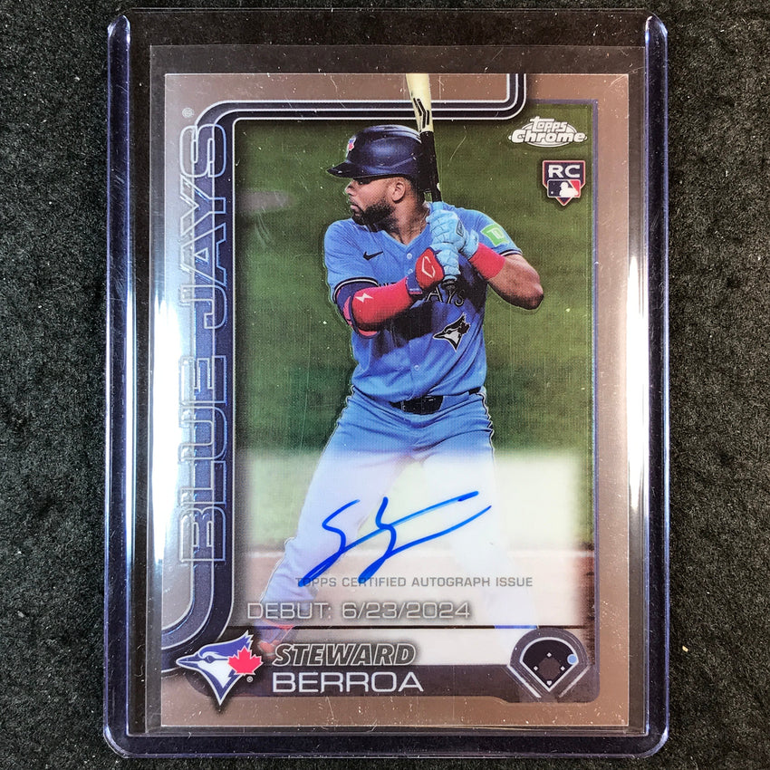 2025 Topps Chrome Update MLB STEWARD BERROA Rookie Debut Auto Base #CRDA-SB
