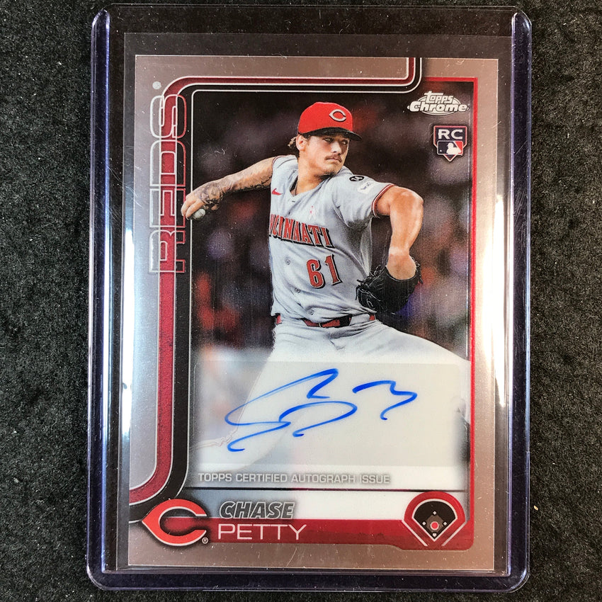 2025 Topps Chrome Update MLB CHASE PETTY Chrome Update Rookie Auto Base #AC-CPE