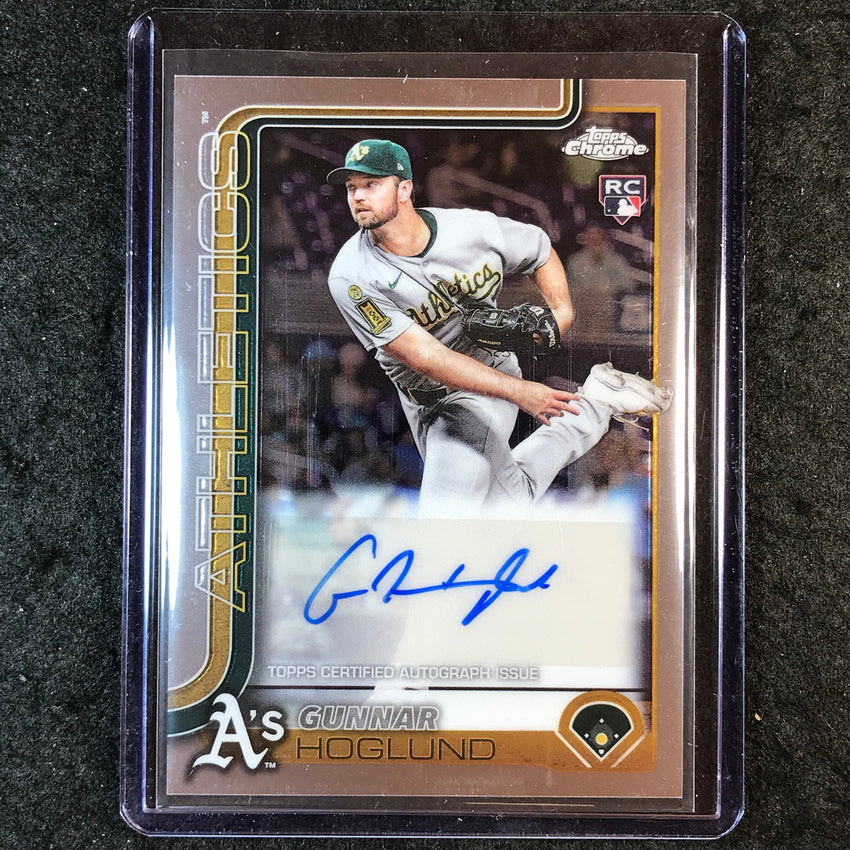 2025 Topps Chrome Update GUNNAR HOGLUND Chrome Update Rookie Auto Base #AC-GH