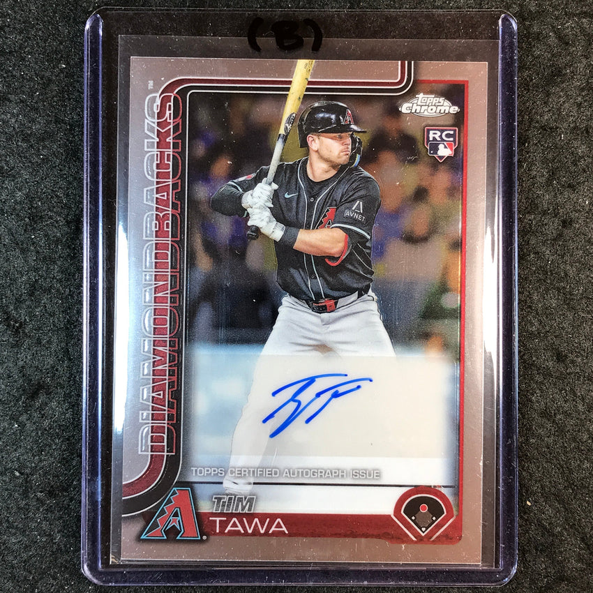2025 Topps Chrome Update MLB TIM TAWA Chrome Update Rookie Auto Base #AC-TT (B)