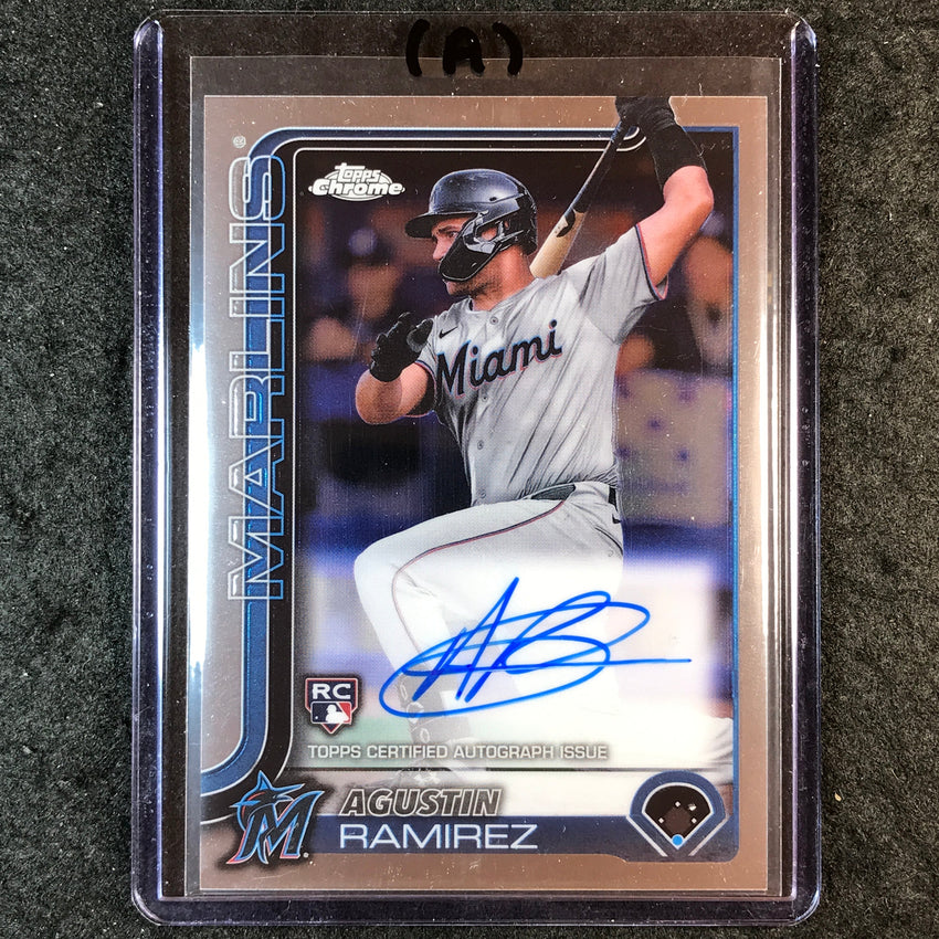 2025 Topps Chrome Update MLB AGUSTIN RAMIREZ Update Rookie Auto Base #RA-AR (A)