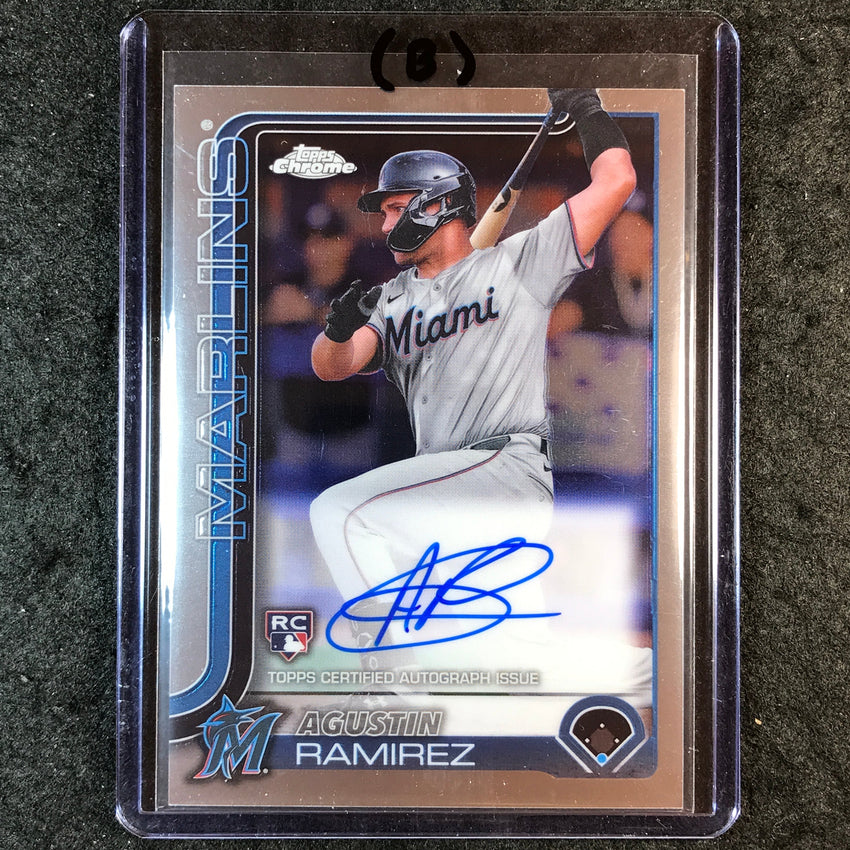 2025 Topps Chrome Update MLB AGUSTIN RAMIREZ Update Rookie Auto Base #RA-AR (B)