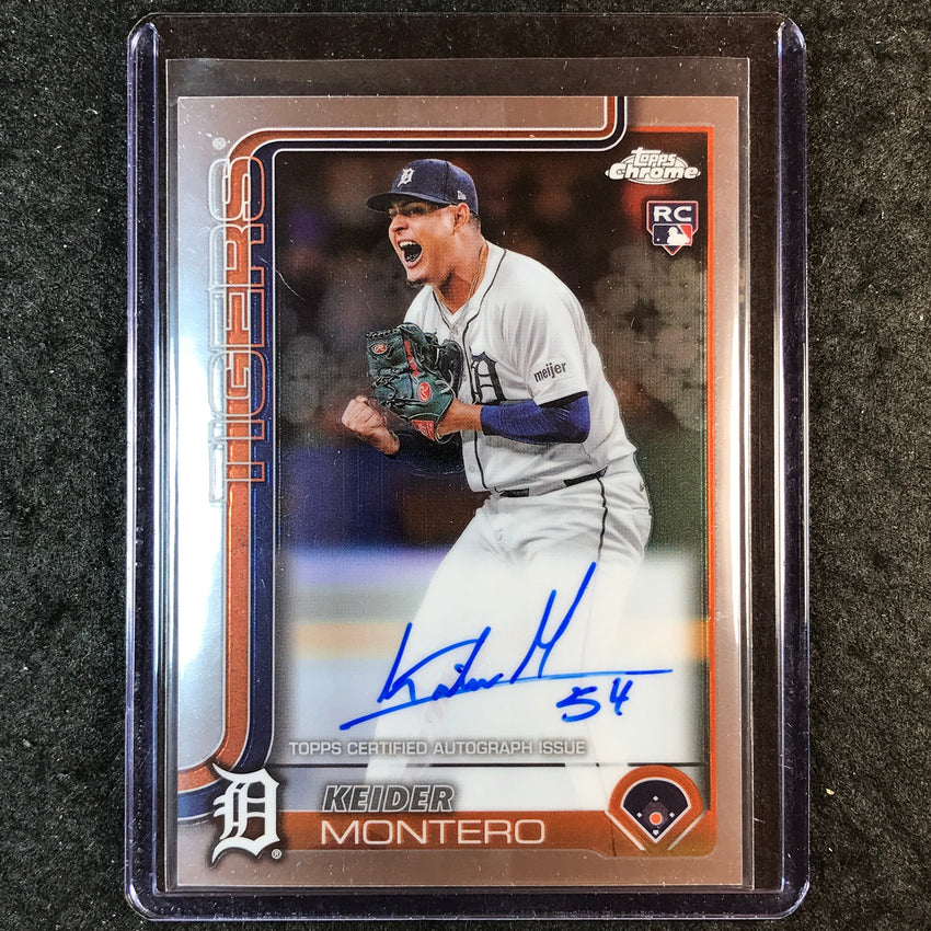 2025 Topps Chrome Update KEIDER MONTERO Chrome Update Rookie Auto Base #RA-KM