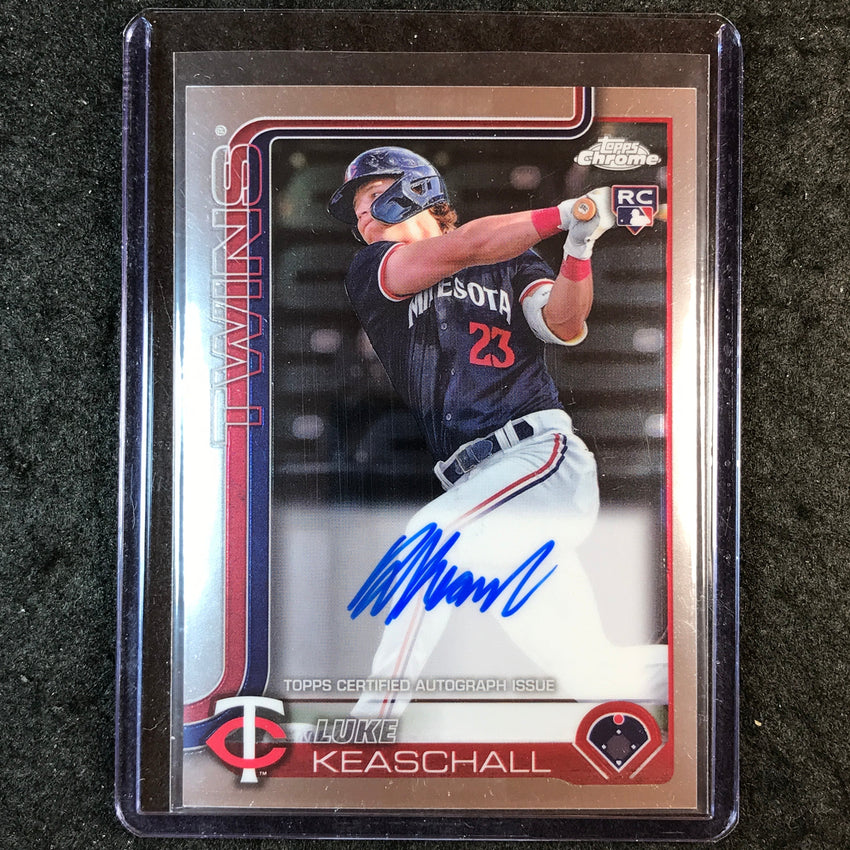 2025 Topps Chrome Update LUKE KEASCHALL Chrome Update Rookie Auto Base #RA-LK