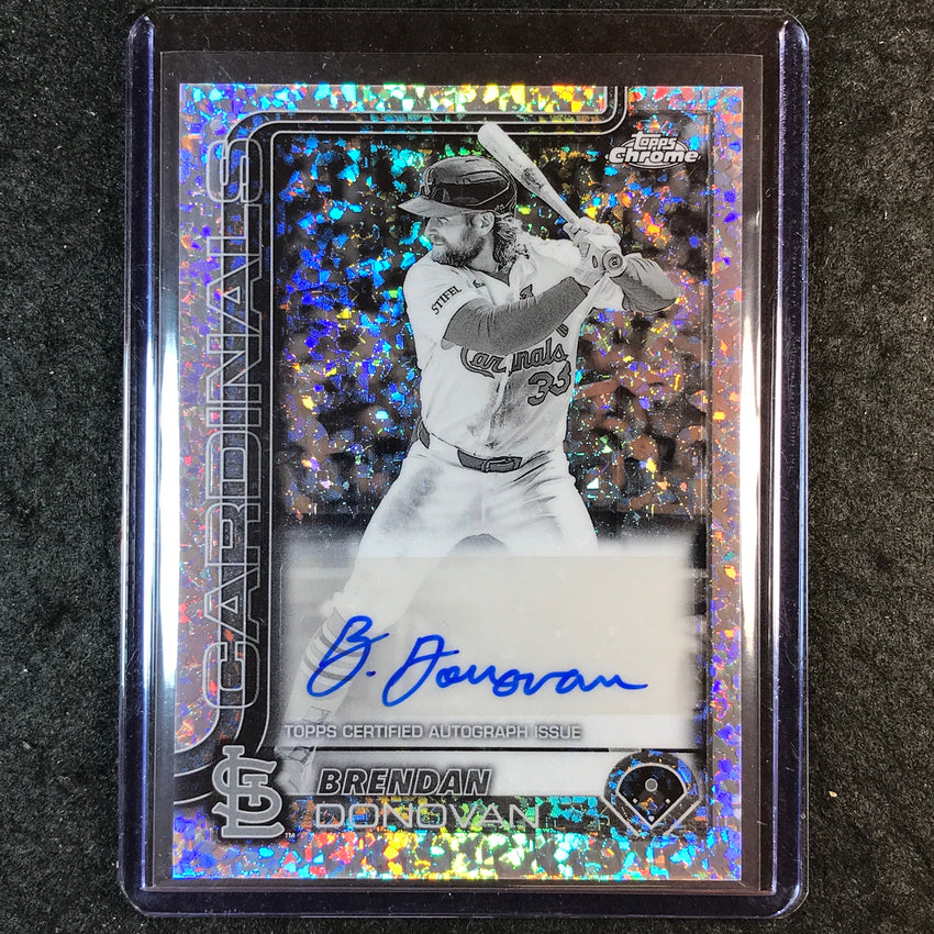 2025 Topps Chrome Update BRENDAN DONOVAN Update Auto Mini Diamond Auto #AC-BD