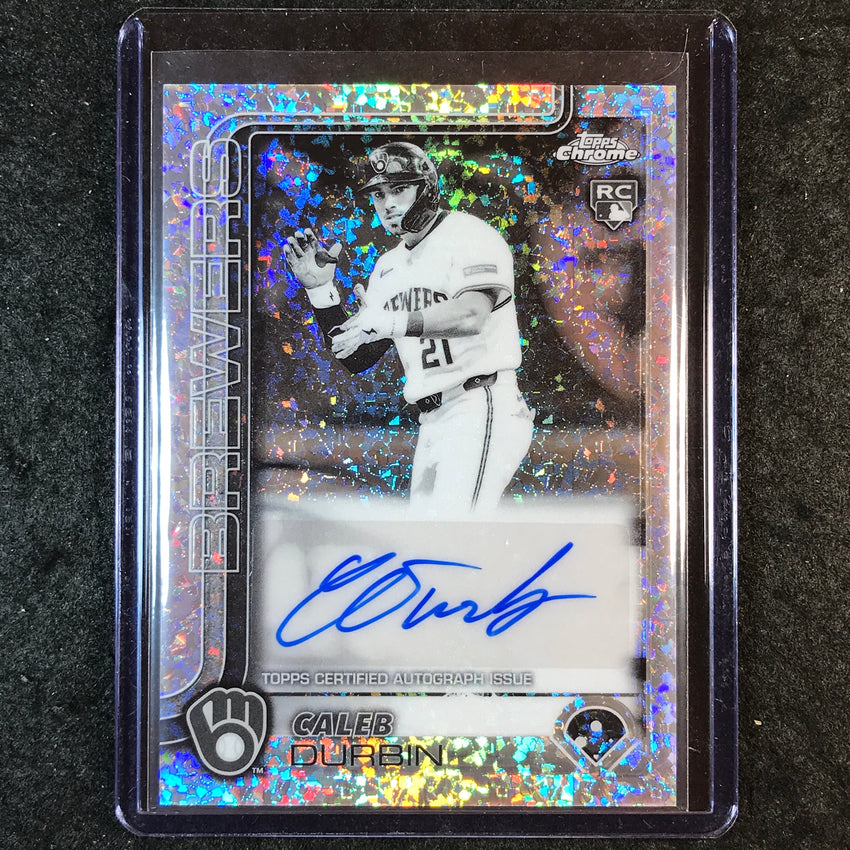 2025 Topps Chrome Update CALEB DURBIN Update Rookie Auto Mini Diamond Auto #CDU