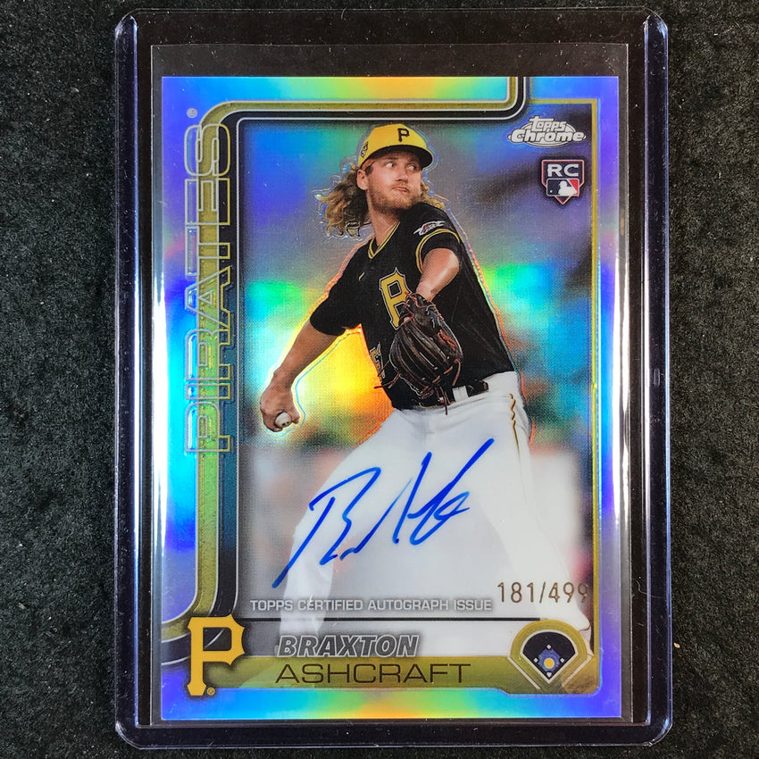 2025 Topps Chrome Update BRAXTON ASHCRAFT Update Rookie Auto Refractor 181/499
