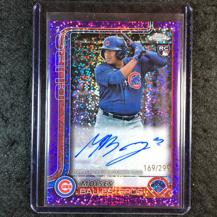 2025 Topps Chrome Update MOISES BALLESTEROS Update Rookie Auto Purple 169/299