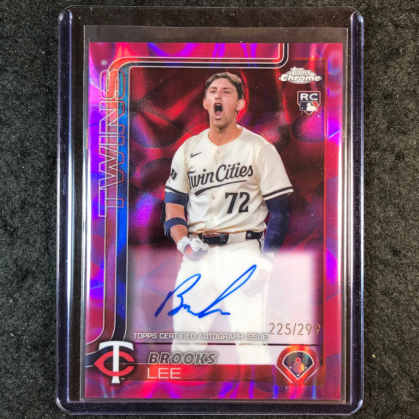 2025 Topps Chrome Update BROOKS LEE Rookie Lava Lamp Auto Purple Magenta 225/299