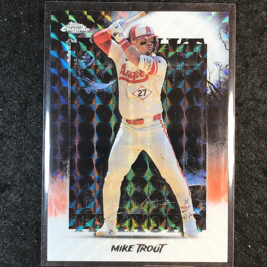 2025 Topps Chrome Update MLB MIKE TROUT Night Terrors Geometric #10