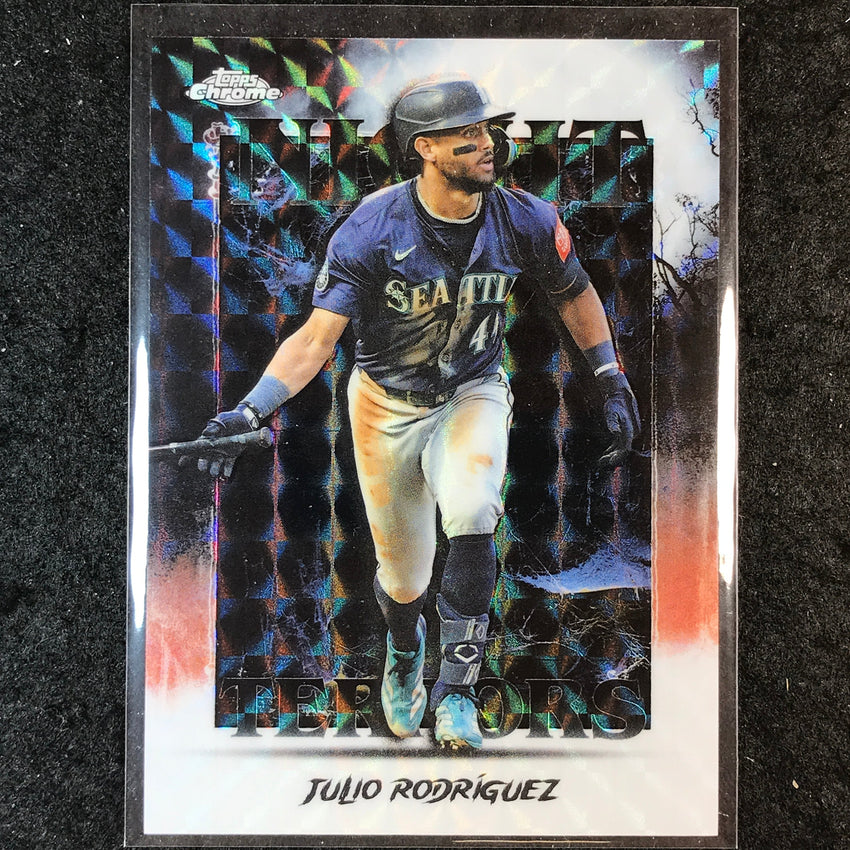 2025 Topps Chrome Update MLB JULIO RODRIGUEZ Night Terrors Geometric #15
