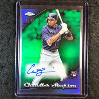 2025 Topps Chrome Update CHANDLER SIMPSON Chromography Rookie Auto Green 29/99