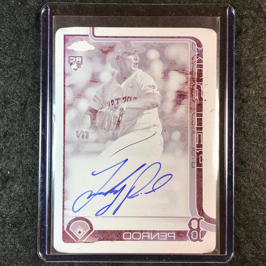 2025 Topps Chrome Update MLB ZACH PENROD Magenta Printing Plate Rookie Auto 1/1