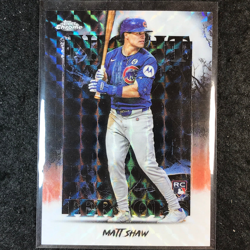 2025 Topps Chrome Update MLB MATT SHAW Night Terrors Rookie Geometric #20