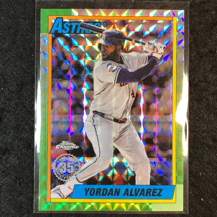 2025 Topps Chrome Update MLB YORDAN ALVAREZ 1990 Topps Chrome Geometric #7