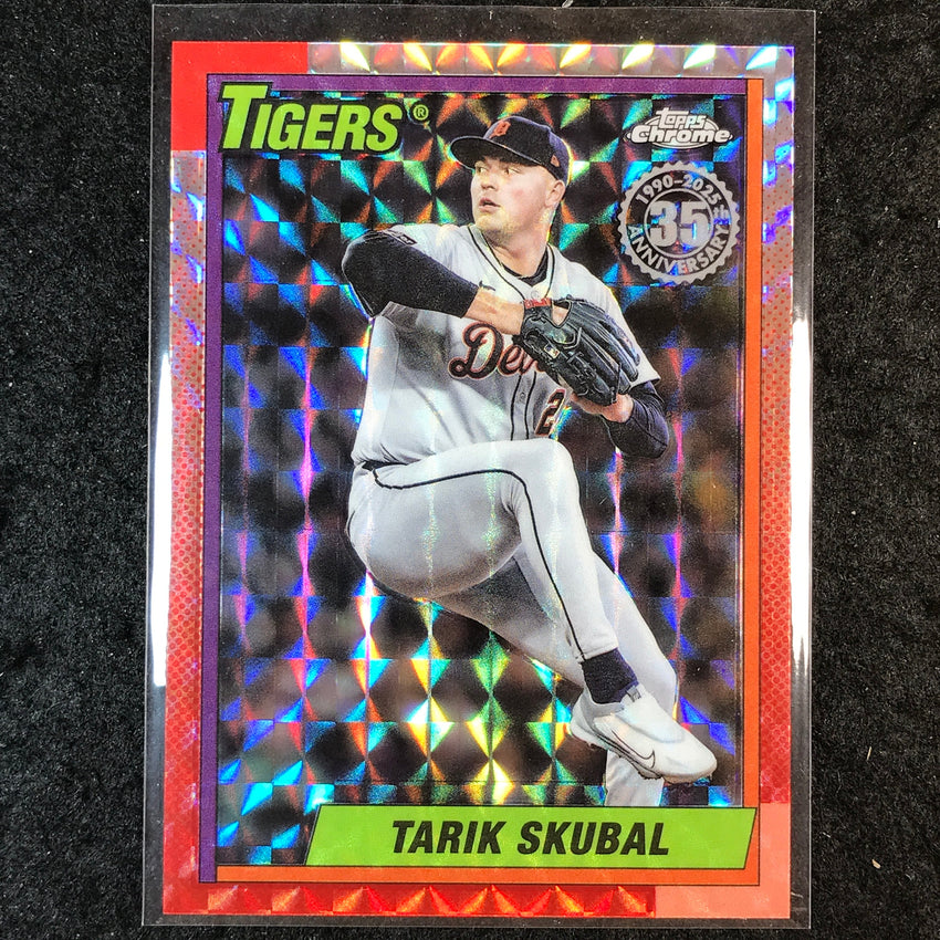 2025 Topps Chrome Update MLB TARIK SKUBAL 1990 Topps Chrome Geometric #10