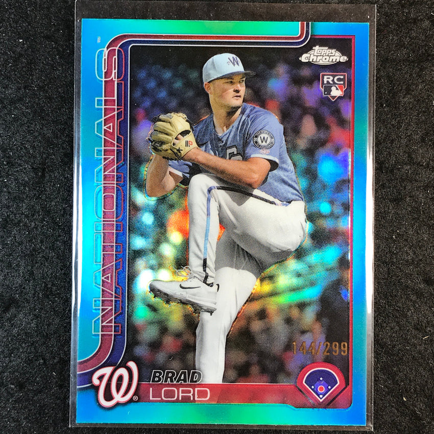 2025 Topps Chrome Update MLB BRAD LORD Rookie Teal 144/299 #77