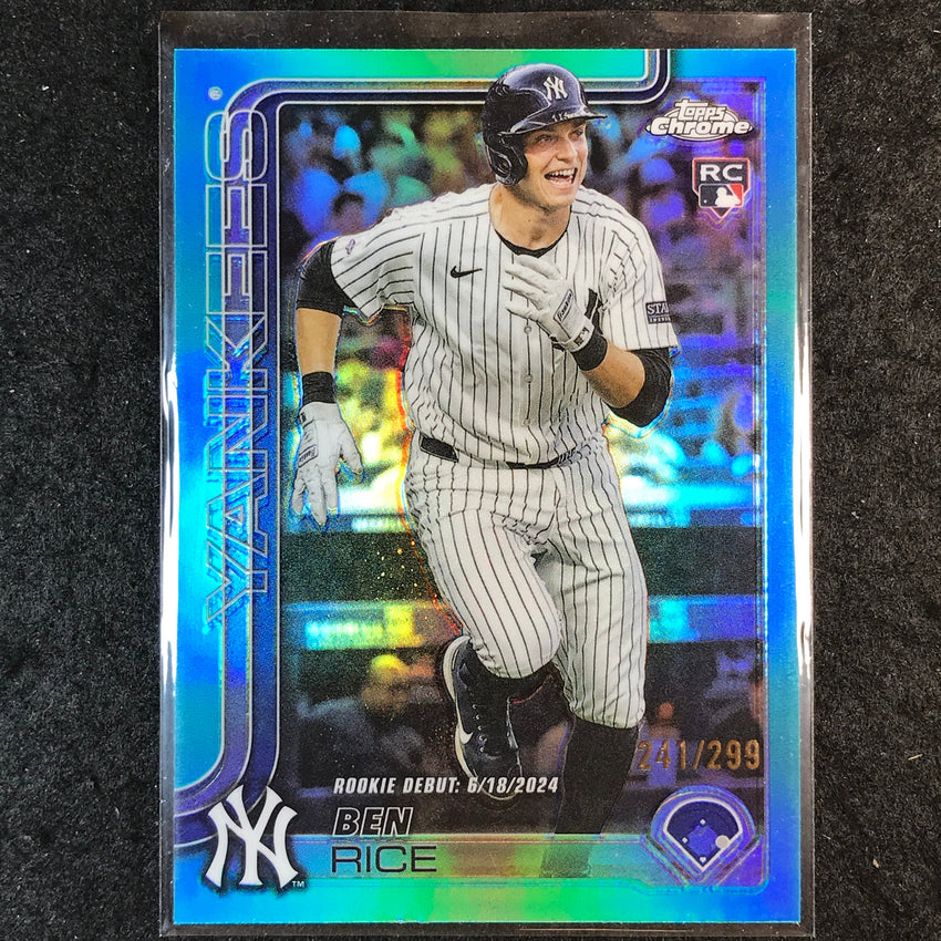 2025 Topps Chrome Update MLB BEN RICE Rookie Teal 241/299 #138