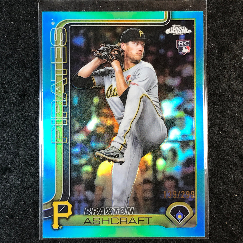 2025 Topps Chrome Update MLB BRAXTON ASHCRAFT Rookie Teal 139/299 #142