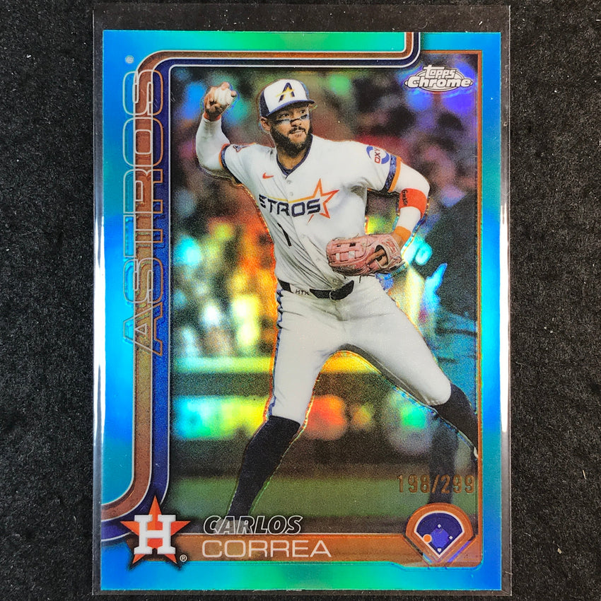 2025 Topps Chrome Update MLB CARLOS CORREA Teal 198/299 #164