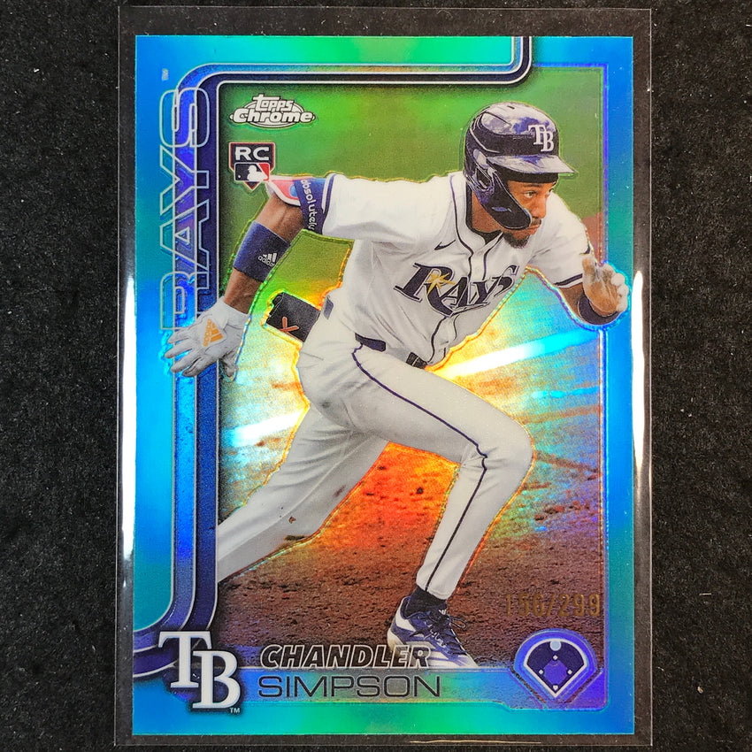 2025 Topps Chrome Update MLB CHANDLER SIMPSON Rookie Teal 156/299 #179