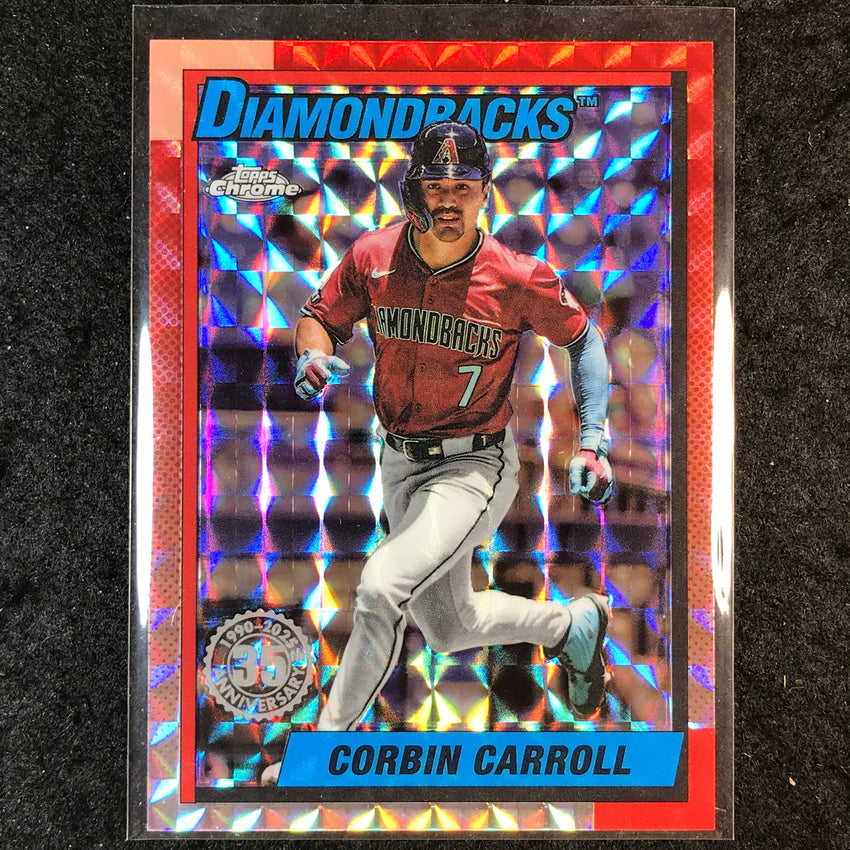 2025 Topps Chrome Update MLB CORBIN CARROLL 1990 Topps Chrome Geometric #12