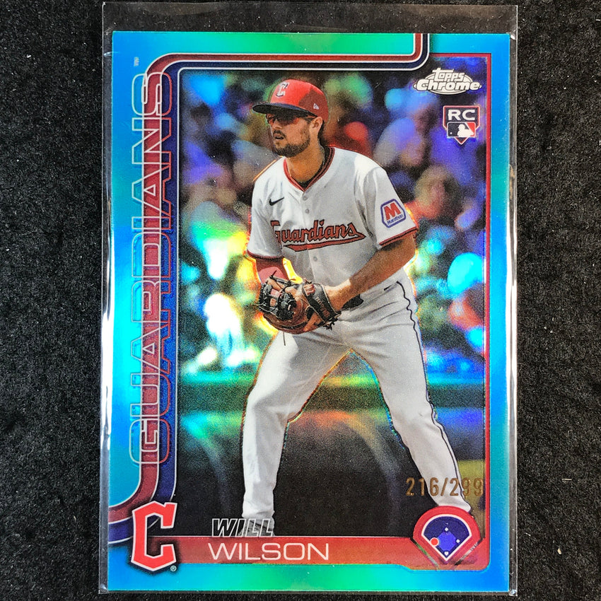 2025 Topps Chrome Update MLB WILL WILSON Rookie Teal /299 #187