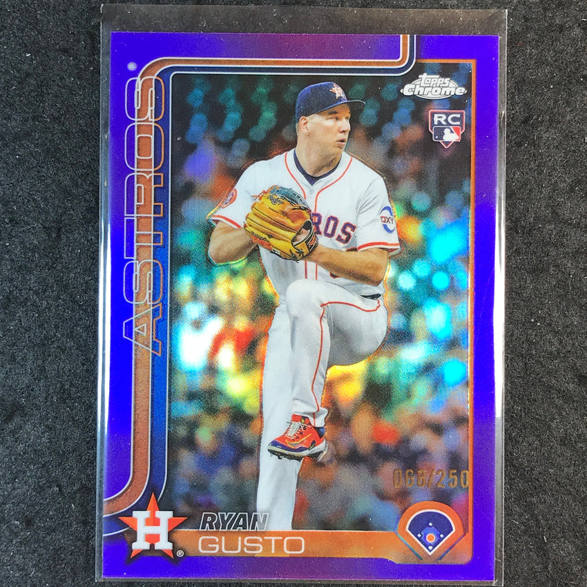 2025 Topps Chrome Update MLB RYAN GUSTO Rookie Purple 68/250 #107
