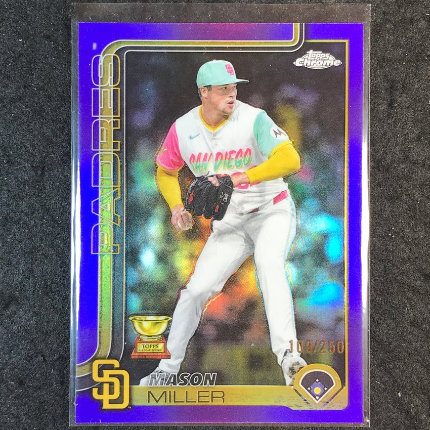 2025 Topps Chrome Update MLB MASON MILLER Purple 109/250 #195