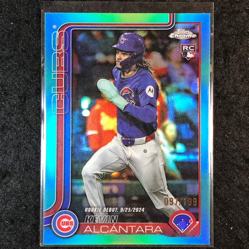 2025 Topps Chrome Update MLB KEVIN ALCANTARA Rookie Aqua 97/199 #25