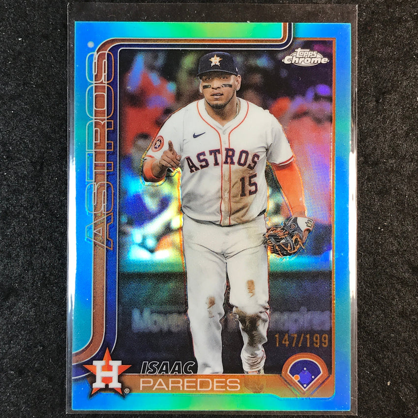 2025 Topps Chrome Update MLB ISAAC PAREDES Aqua 147/199 #29