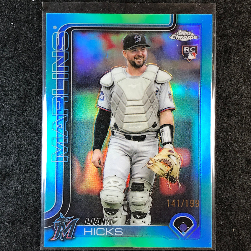 2025 Topps Chrome Update MLB LIAM HICKS Rookie Aqua 141/199 #86