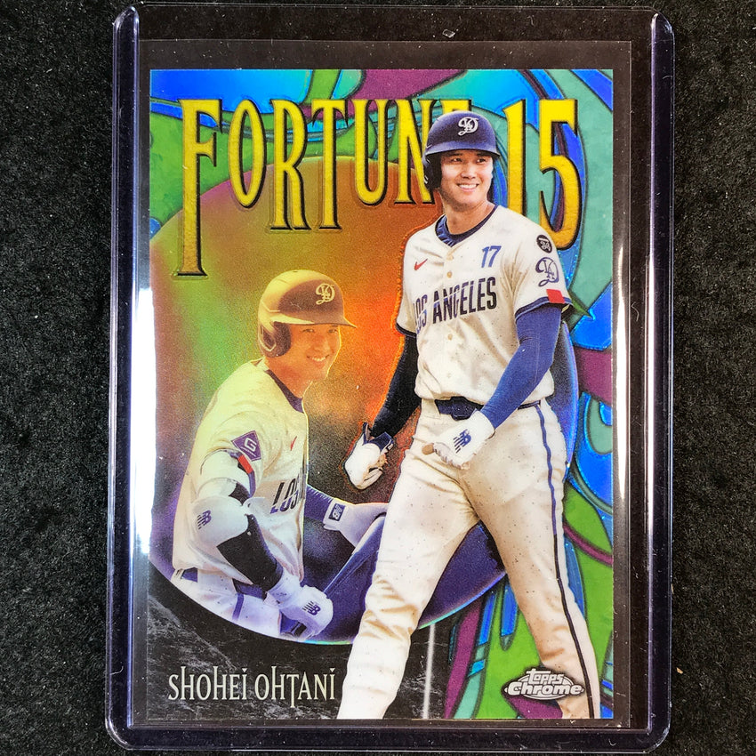 2025 Topps Chrome Update MLB SHOHEI OHTANI Fortune 15 Base #6