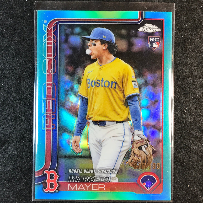 2025 Topps Chrome Update MLB MARCELO MAYER Rookie Aqua 78/199 #117