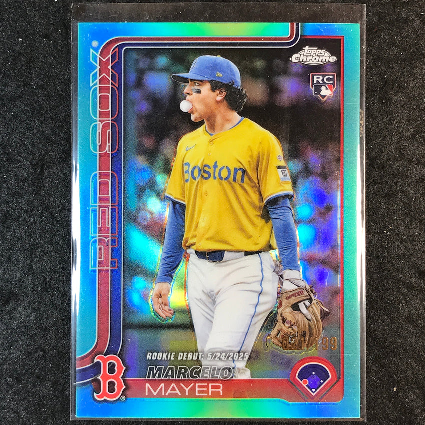 2025 Topps Chrome Update MLB MARCELO MAYER Rookie Aqua 21/199 #117