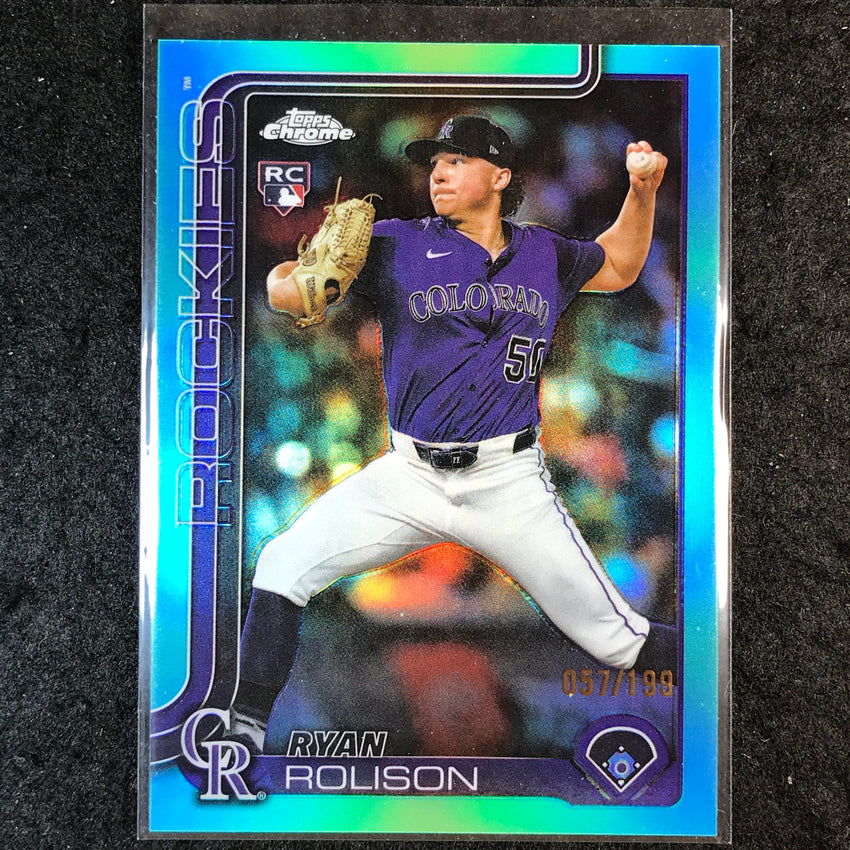 2025 Topps Chrome Update MLB RYAN ROLISON Rookie Aqua 57/199 #123