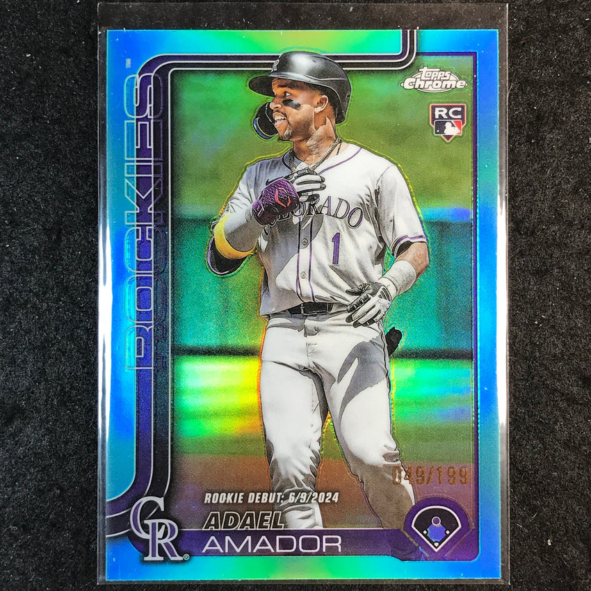 2025 Topps Chrome Update MLB ADAEL AMADOR Rookie Aqua 49/199 #143