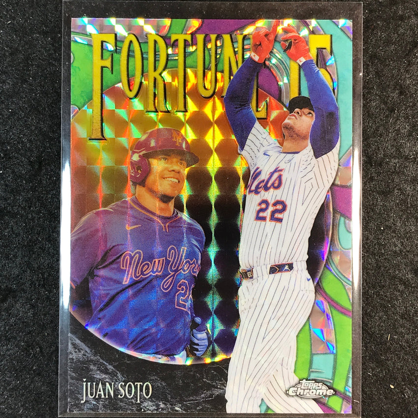 2025 Topps Chrome Update MLB JUAN SOTO Fortune 15 Geometric #1