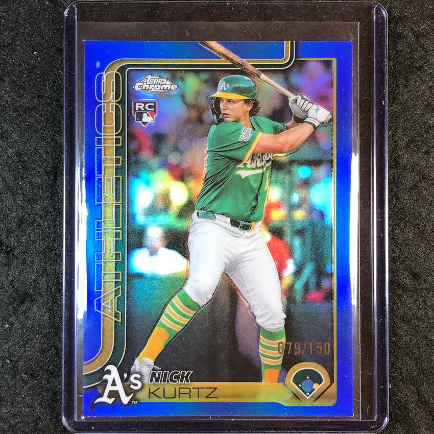 2025 Topps Chrome Update MLB NICK KURTZ Rookie Blue 79/150 #178