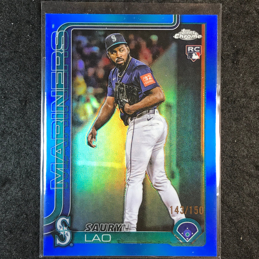 2025 Topps Chrome Update MLB SAURYN LAO Rookie Blue 143/150 #198